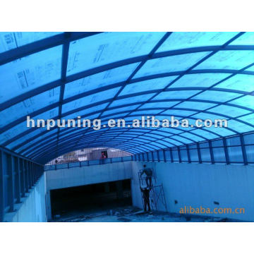 General application multi-wall sheet for railway station gangway